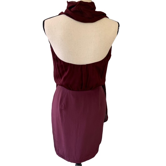 NWT Black Halo Burgundy Dress - Picture 2 of 7